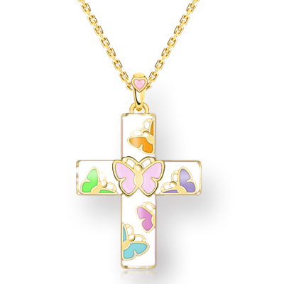 Butterfly Gold Heart-1608AO